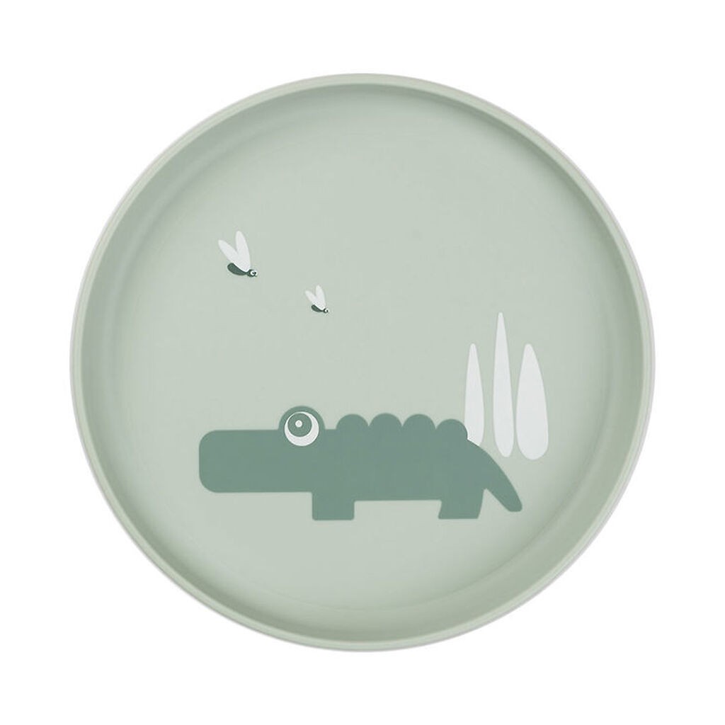 Done by Deer Tallerken - Termoplast - Croco - Green