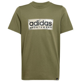 adidas Performance T-shirt - Camo Linear Graphic - Olive Strata
