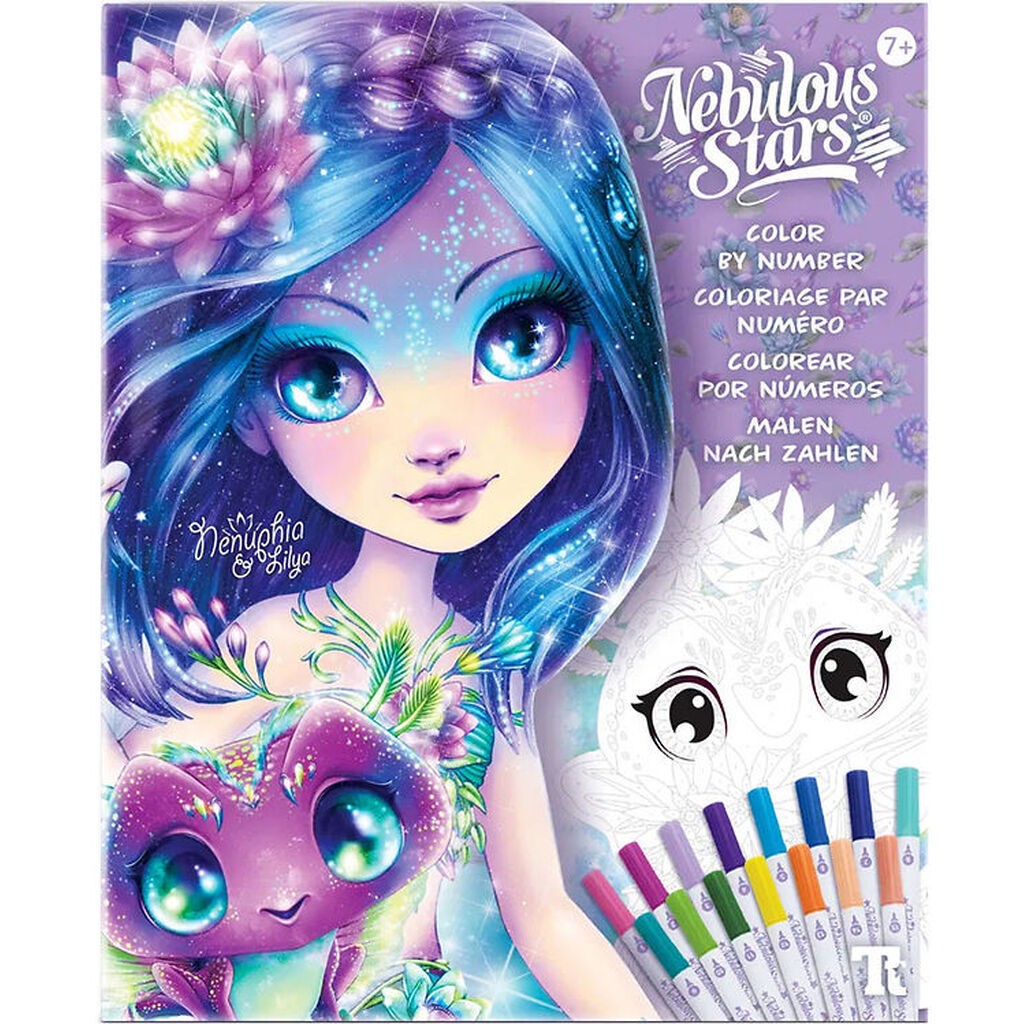 Nebulous Stars Malebog - Color-By-Number Book Set - Neunphia