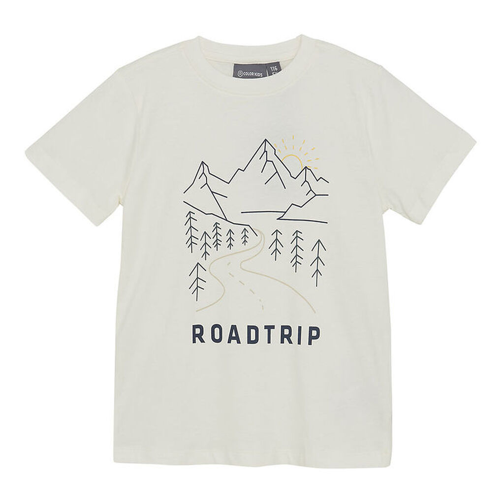 Color Kids T-shirt - Snow White - m. Print