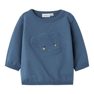 Name It Sweatshirt - NbmBidus - China Blue m. Elefant