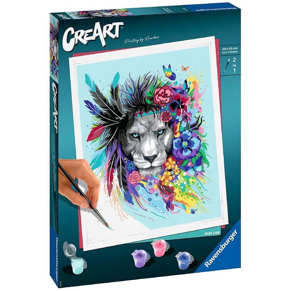 Ravensburger CreArt Malesæt - Boho Lion