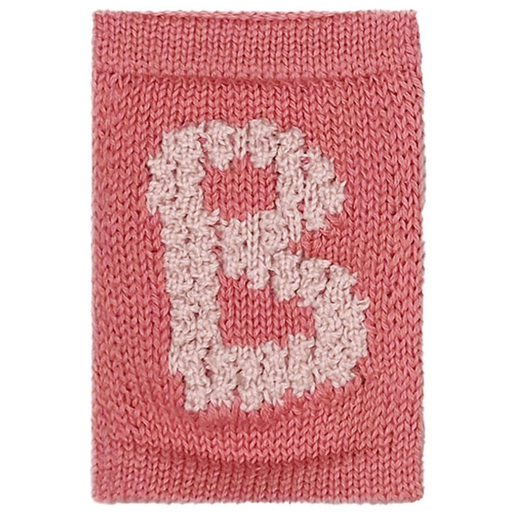 Smallstuff Strikket Bogstav - B - Rosa Alfabet