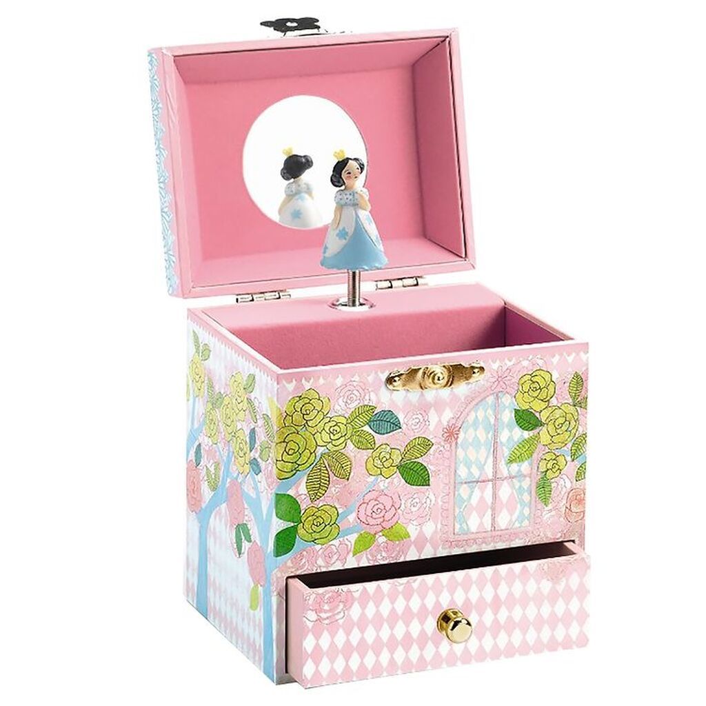 Djeco Smykkeskrin m. Musik - 18x11x9,5 cm - Fortryllet Palads
