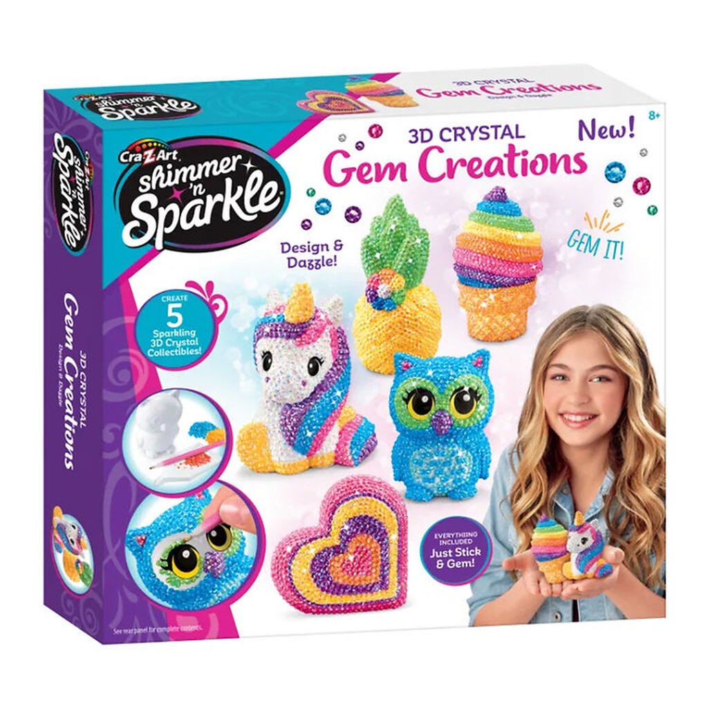 Shimmer N Sparkle Kreasæt - 3D Crystal Gem Creations