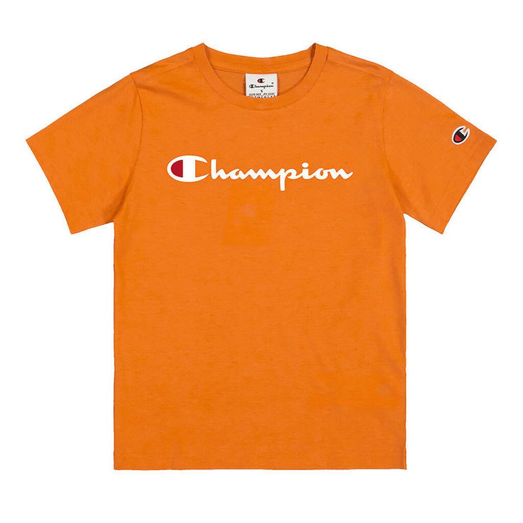 Champion T-shirt - Orange m. Print