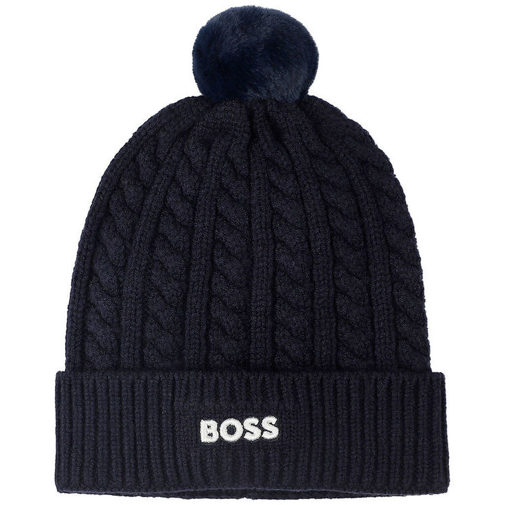 BOSS Hue - Strik - Navy m. Kvast