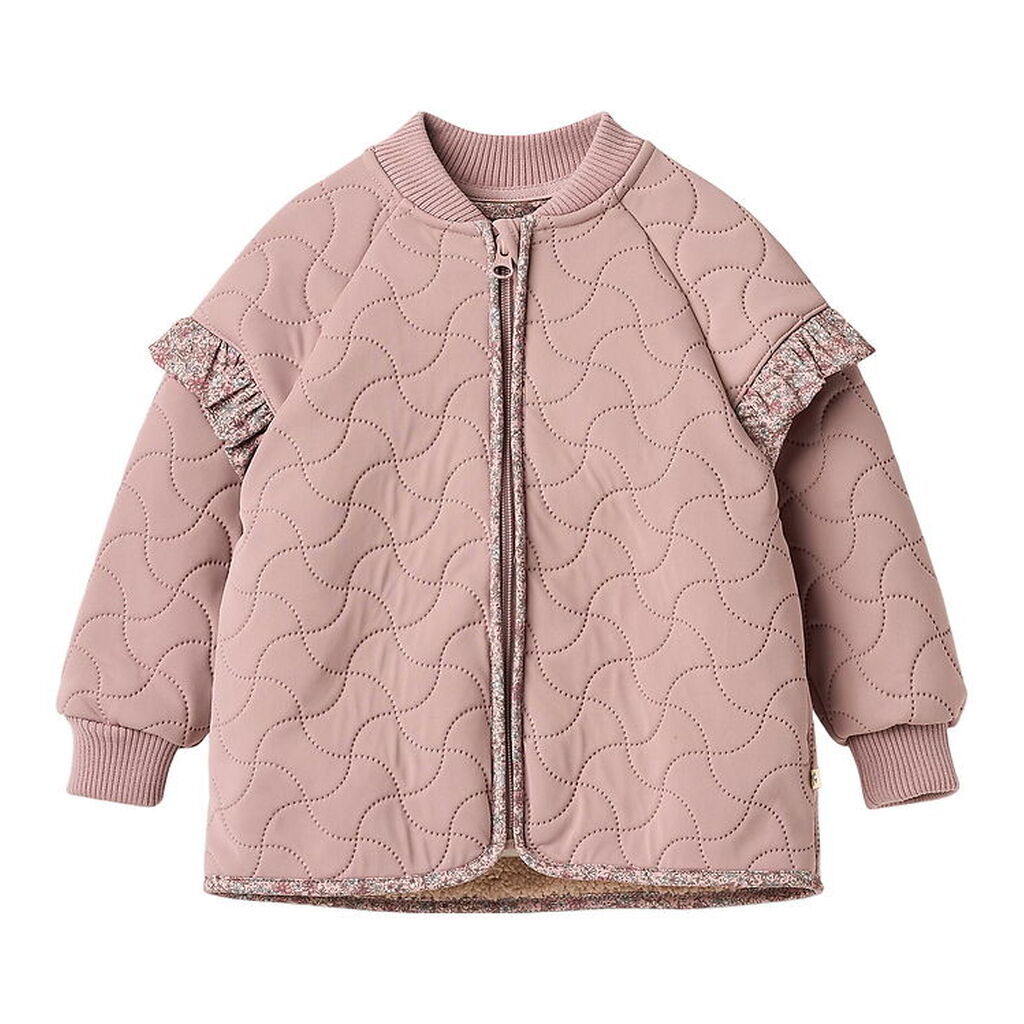 Wheat Termojakke m. Fleece - Ellas - Warm Rose m. Blomster