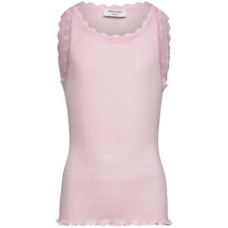 Rosemunde Top - Rib - Modal/Bomuld - Balta - Pink-a-Boo