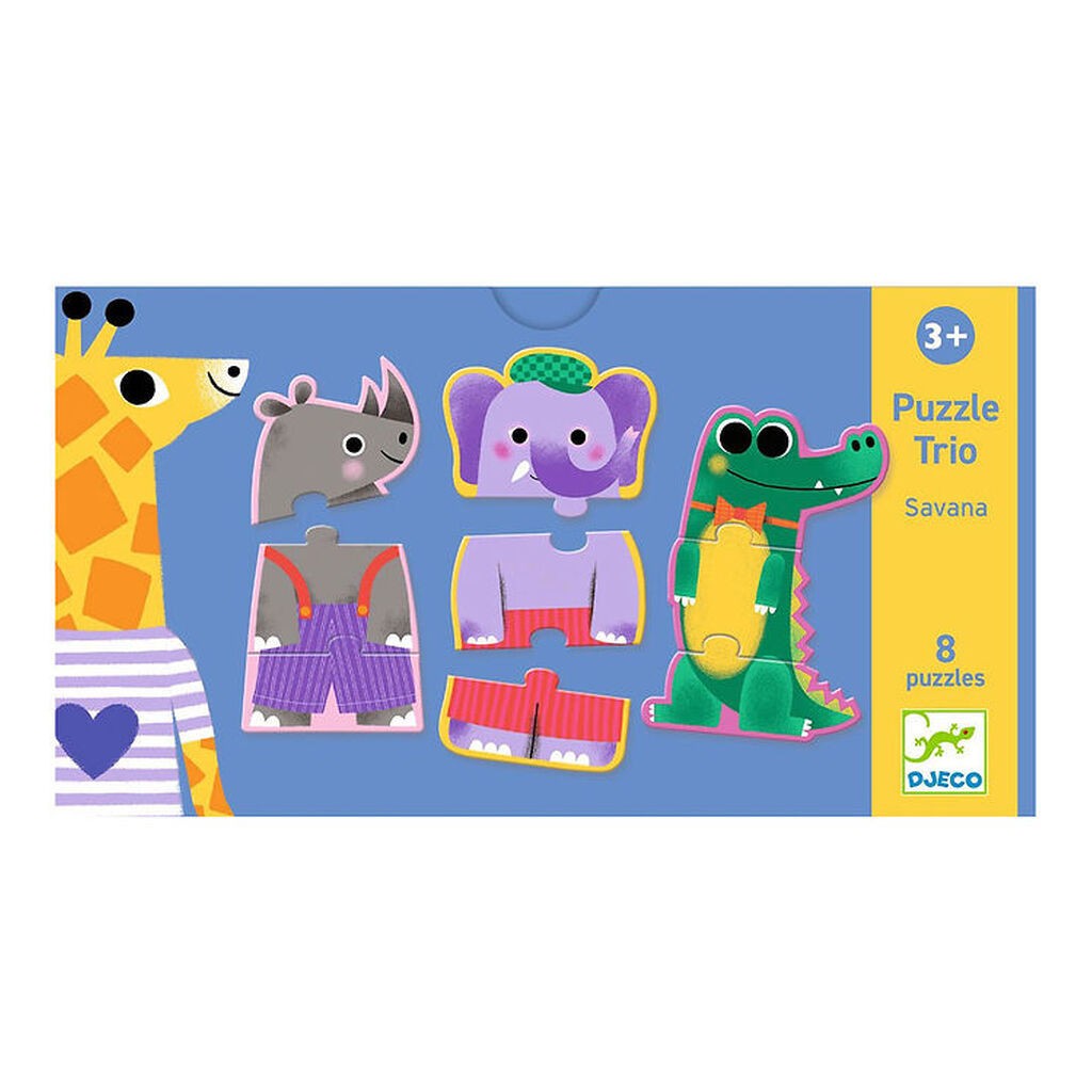 Djeco Puslespil - 24 Brikker - Savana