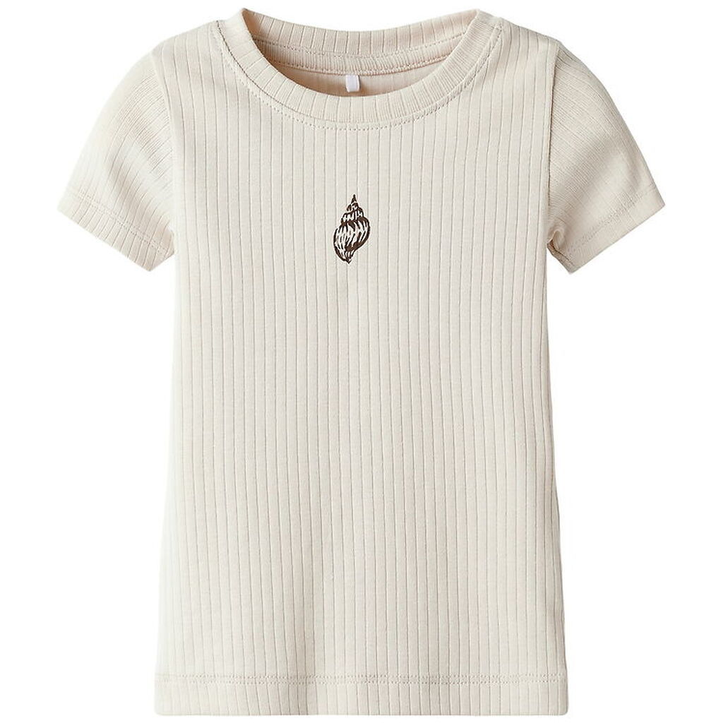 Name It T-shirt - Rib - NbfHusina - Sandshell