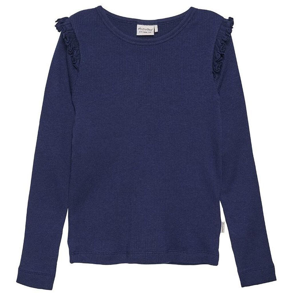 Minymo Bluse - Rib - Dark Navy