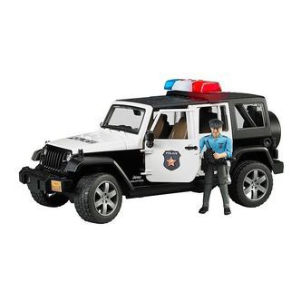 Bruder Bil - Jeep Wrangler Politibil m. Politibetjent - 02526