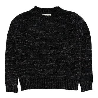Hound Bluse - Velour-Strik - Black