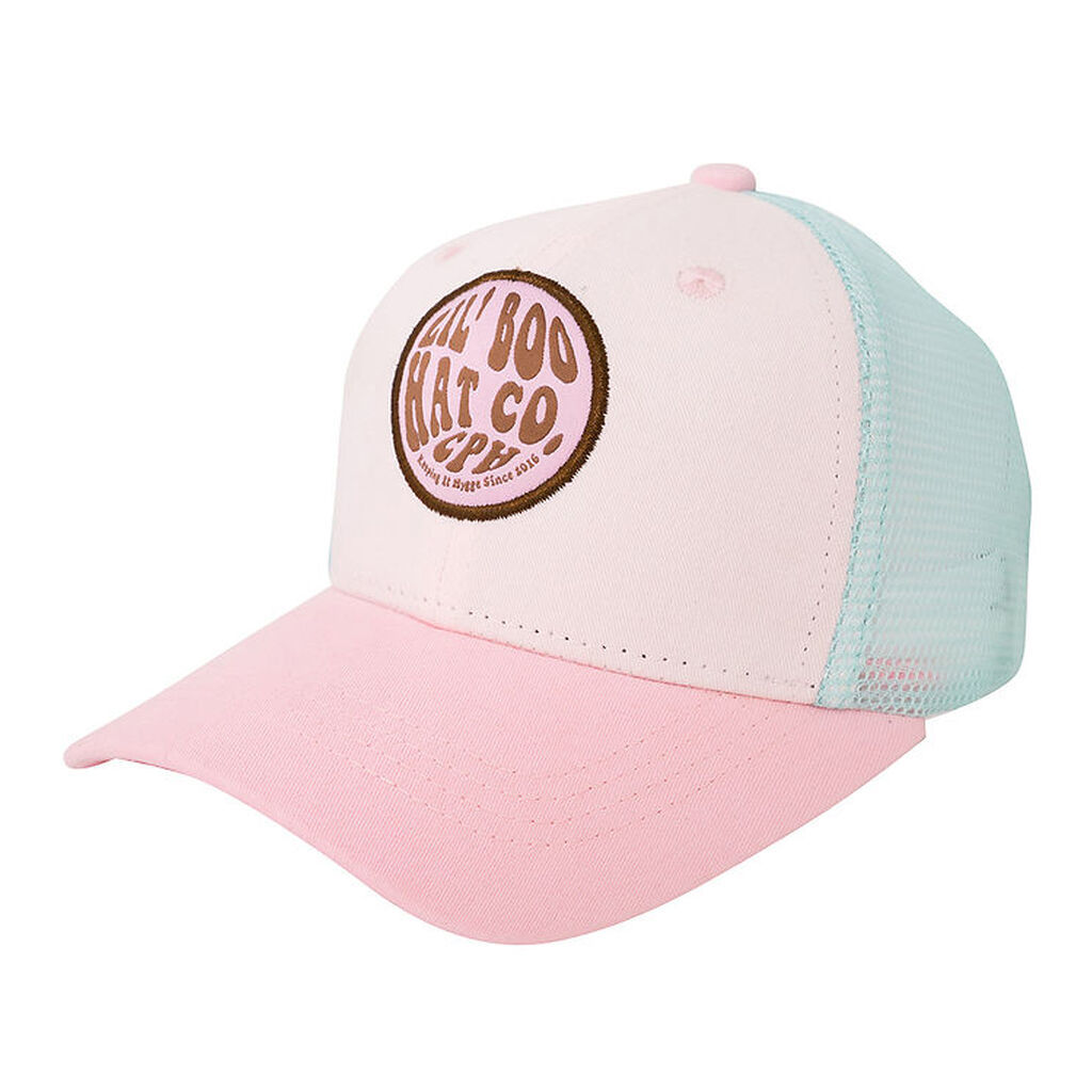 Lil' Boo Copenhagen Kasket - Trucker - Pink/Turquoise
