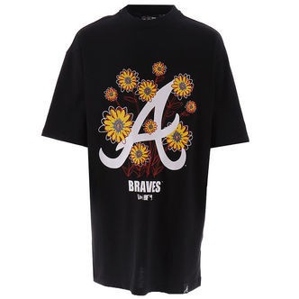 New Era T-Shirt - Floral - Sort