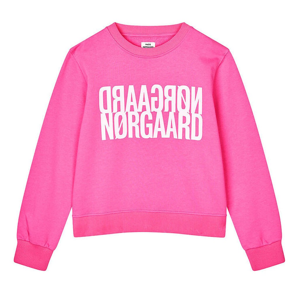 Mads Nørgaard Sweatshirt - Talinka - Knockout Pink m. Logo