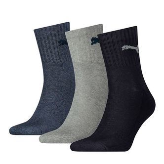 Puma Strømper - Short Crew - 3-pak - Navy/Grey/Shadow Blue