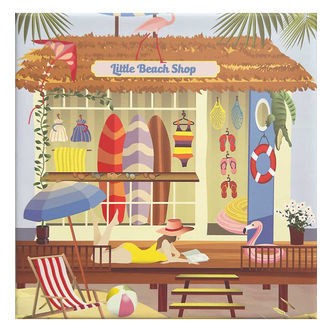 Vissevasse Puslespil - 15x21 cm - 150 Brikker - Little Beach Sho