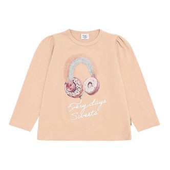 Hust and Claire Bluse - HCAlma - Rugby Tan m. Hovedtelefoner