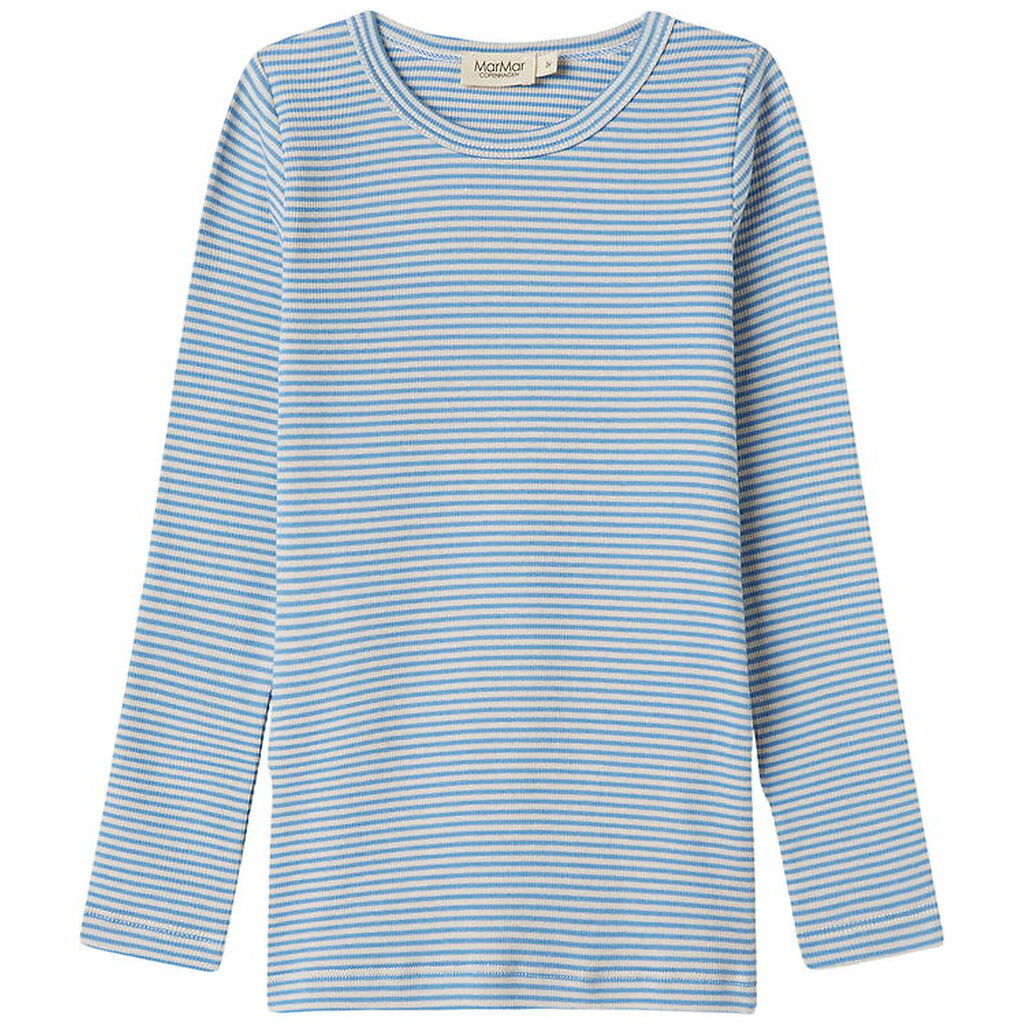 MarMar Bluse - Rib - Modal - Tani - Blue Stripe