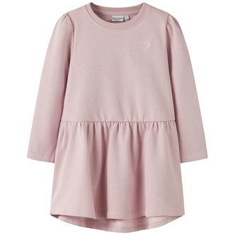 Name It Sweatkjole - NmfVima - Burnished Lilac/ Heart Embroidery