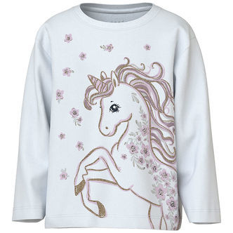 Name It Bluse - NmfValiane - Bright White/Unicorn