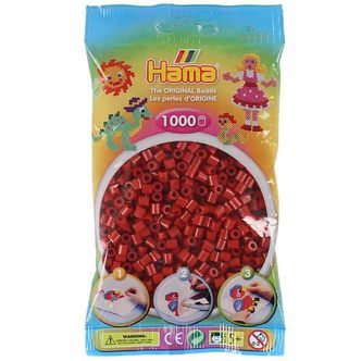 Hama Midi Perler - 1000 stk. - 22 Julerød