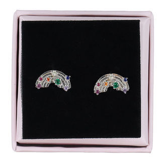 MillaVanilla Øreringe - Regnbue - Sølv