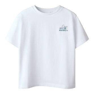 Name It T-shirt - NkmFrederik - Bright White m. Print