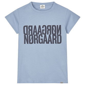 Mads Nørgaard T-shirt - Tuvina Logo - Faded Denim