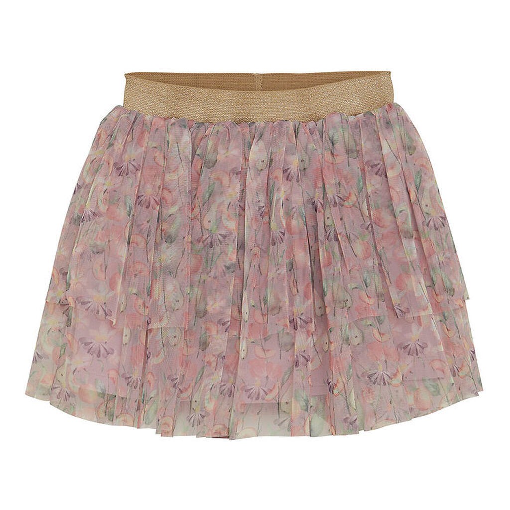 Minymo Tylnederdel - Burnished Lilac m. Blomster