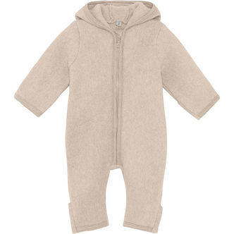 Huttelihut Køredragt - Fleece - Camel Melange m. Ører