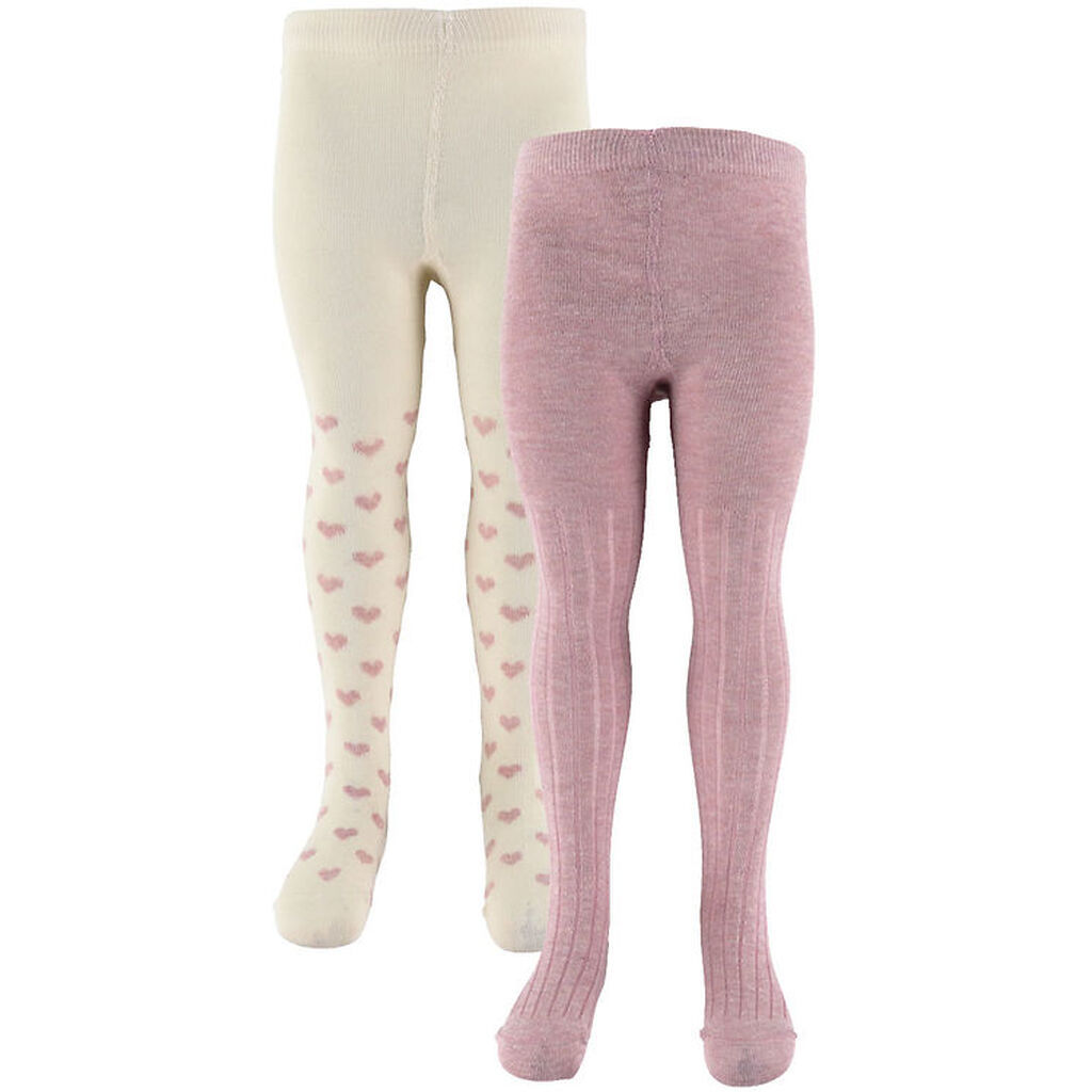 Minymo Strømpebukser - 2-pak - Light Rose