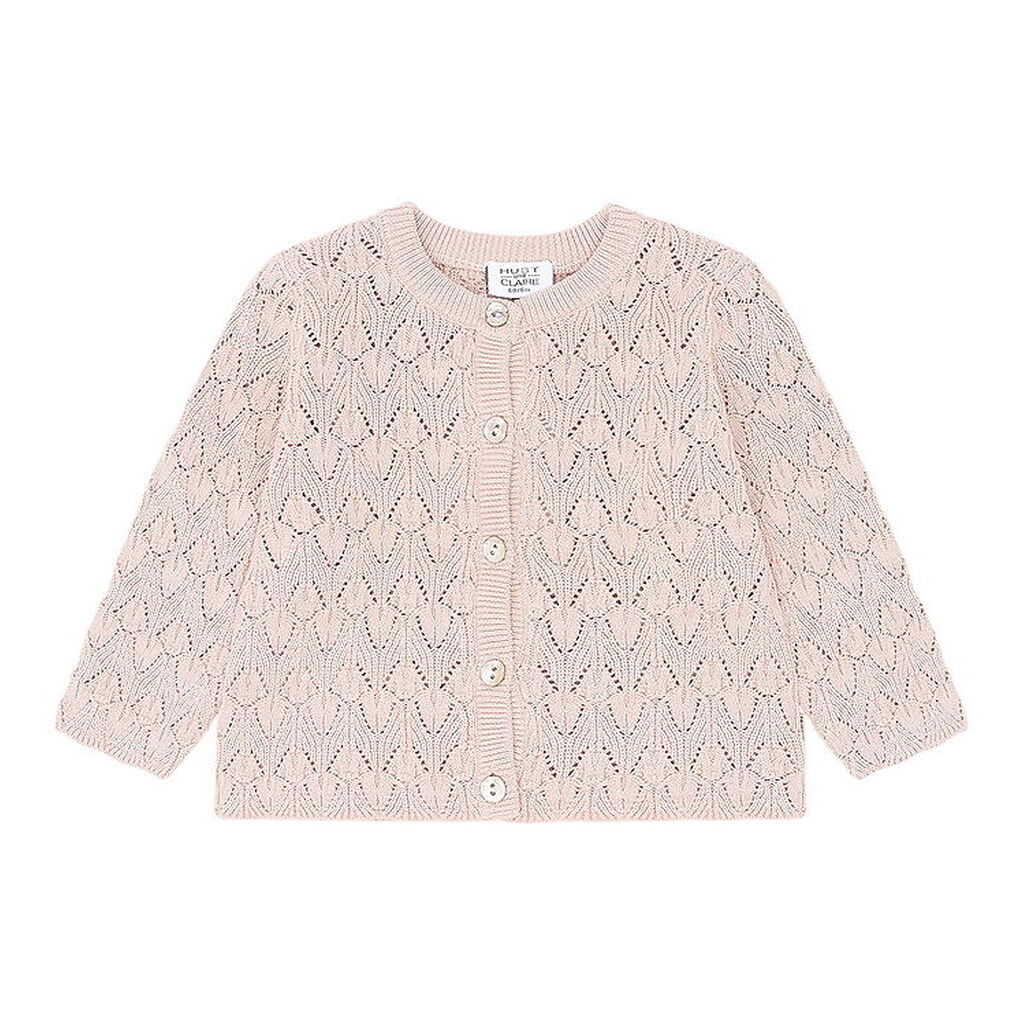Hust and Claire Cardigan - Strik - Cilja Pointelle - Peach Dust