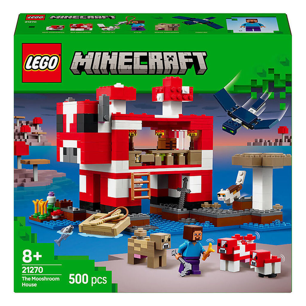 LEGOÂ® Minecraft - Mooshroom-huset 21270 - 500 Dele
