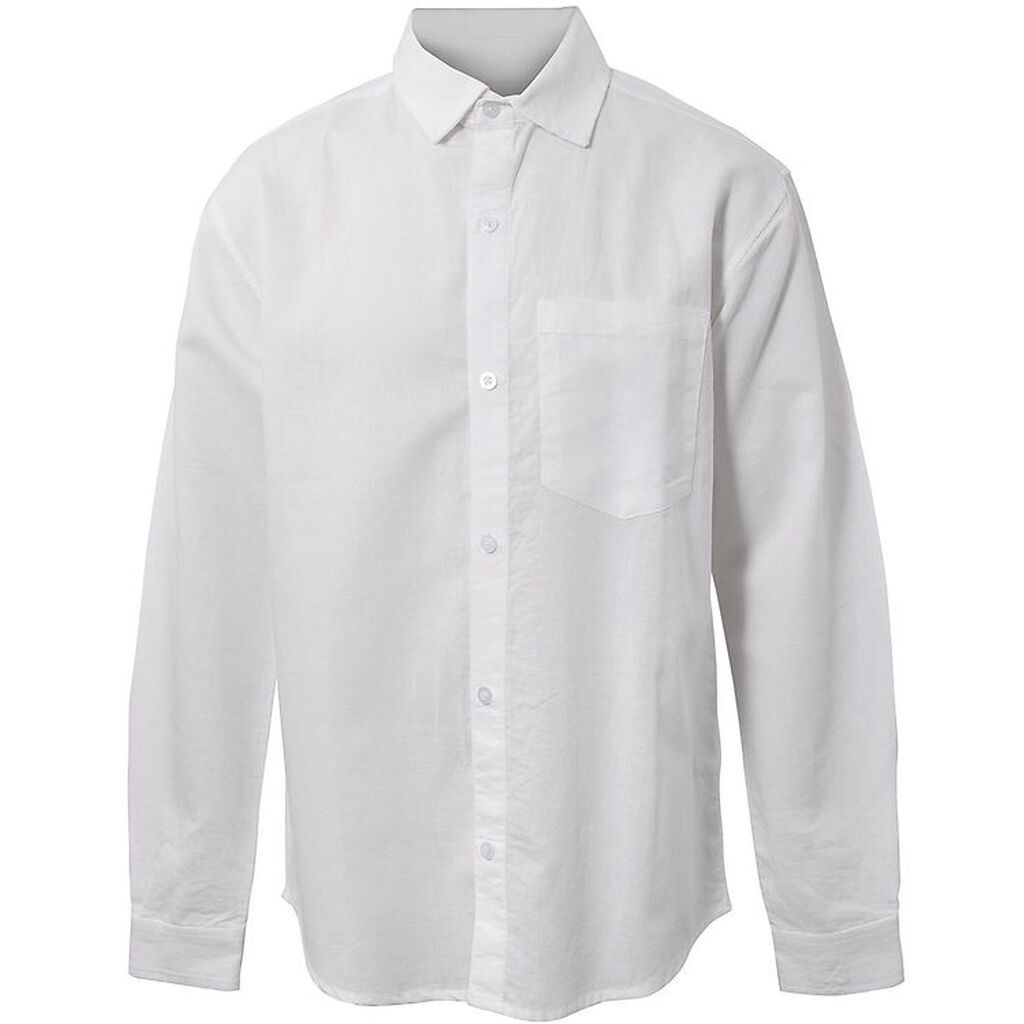 Hound Skjorte - Linen Blend - Hvid
