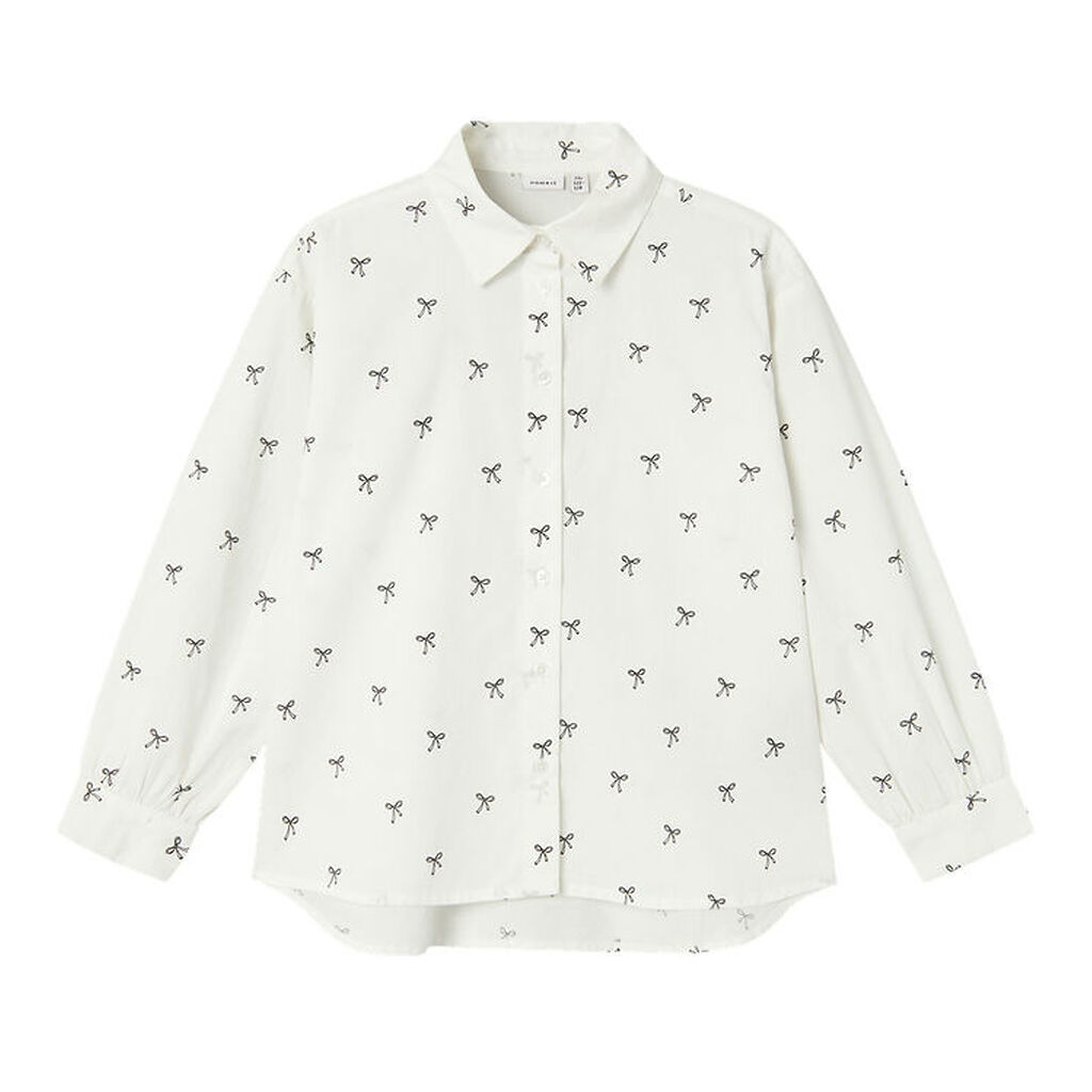 Name It Oversize Lang Skjorte - NkfHilippas - Bright White