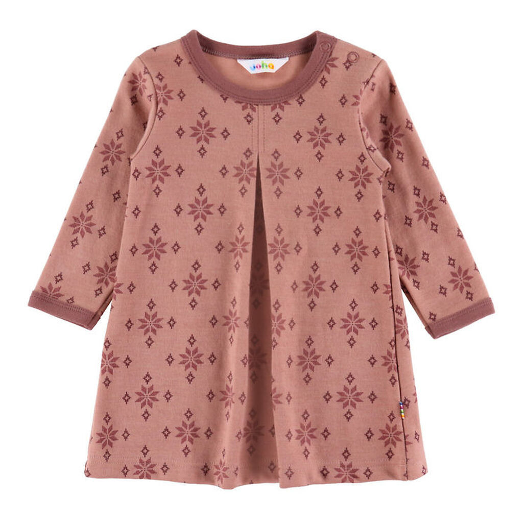 Joha Kjole - Uld/Bomuld - Rose m. Snefnug