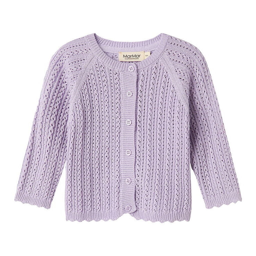 MarMar Cardigan - Totti - Uld/Bomuld - Amethyst