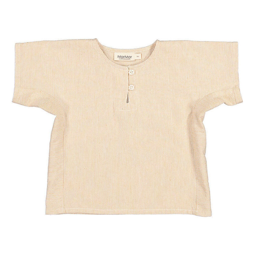 MarMar Skjorte k/æ - Tomba - Dijon Stripe