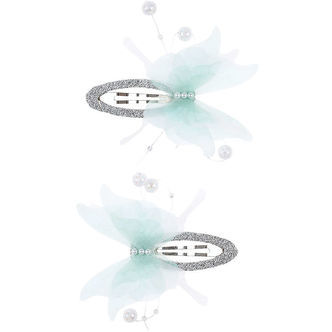 Souza Hårspænder - 2-pak - Blå Sommerfugle