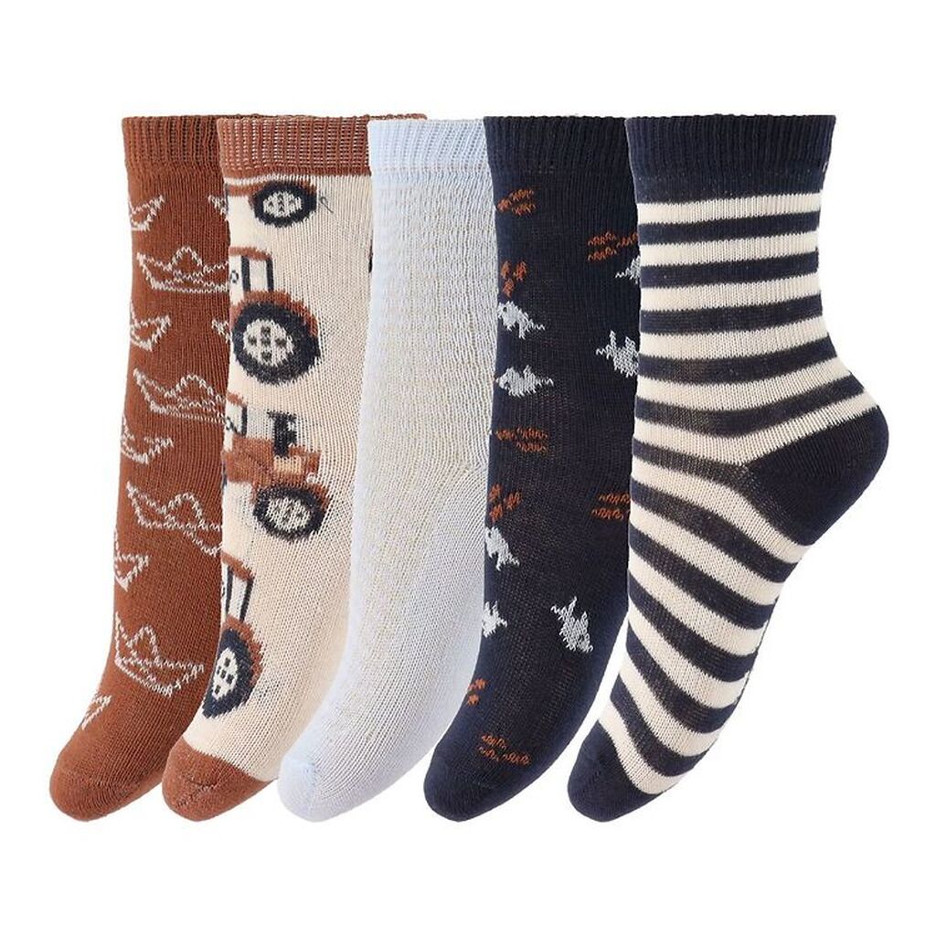 Minymo Strømper - 5-Pak - Tortoise Shell