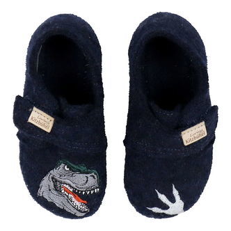Living Kitzbühel Hjemmesko - Uld - Nachtblau m. T-rex