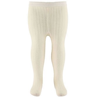 MP Rib Strømpebukser - Uld - Råhvid