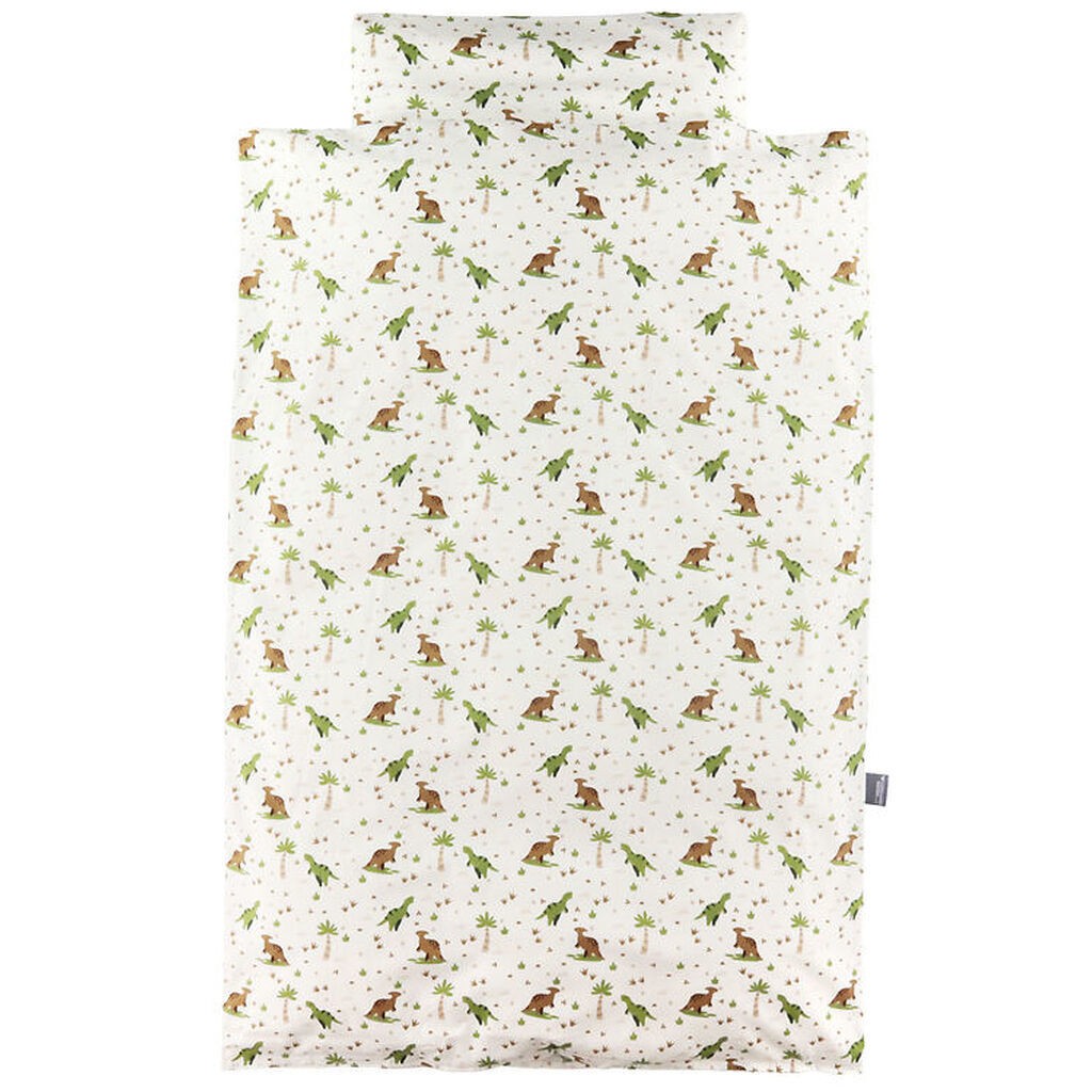 Nørgaard Madsens Sengetøj - Junior - Hvid m. Dino