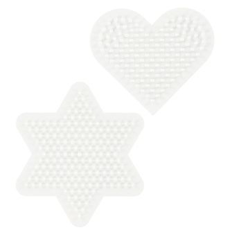 Hama Midi Perleplader - 2-pak - Hjerte & Stjerne