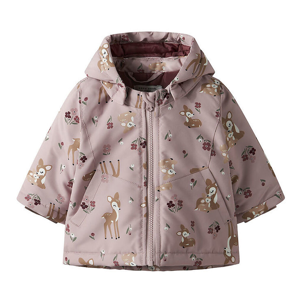 Name It Vinterjakke - NbfMaxi - Violet Ice/BAMBI