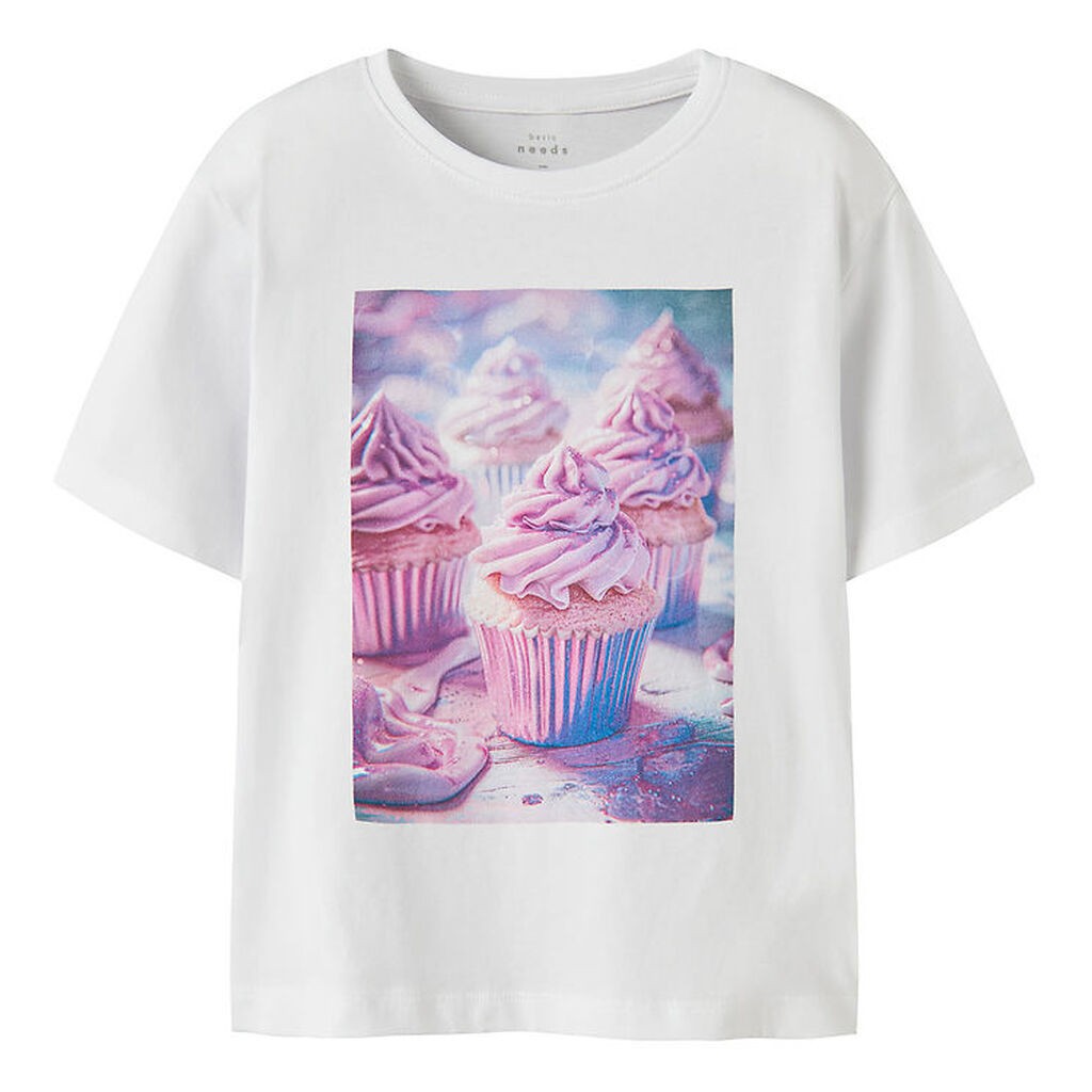 Name It T-shirt - NkfVotea - Bright White/Cupcake