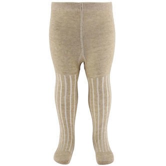 Minymo Strømpebukser - Rib - Silver Mink
